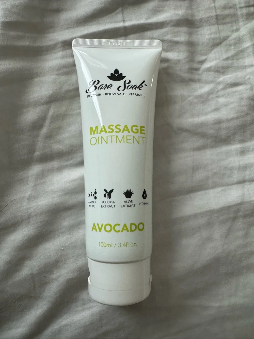 Bare Soak Avocado Massage Ointment - White & Lime